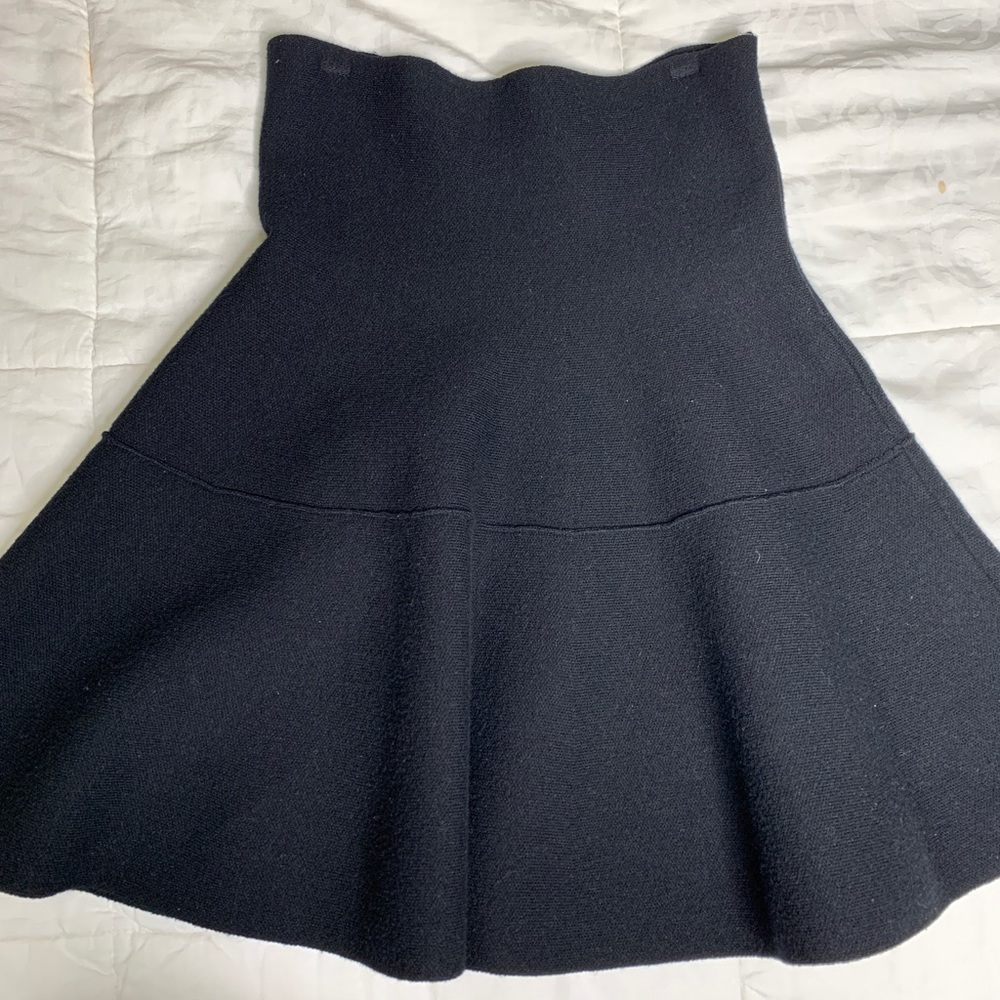 Black mini skirt